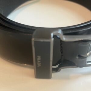Prada Black Leather Belt
